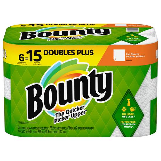 Bounty the Quicker Picker Upper Double Plus 2-ply Paper Towels (6 ct)