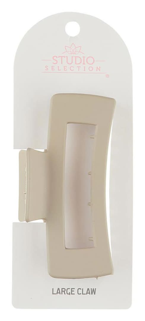 Studio Selection Hair Claw Clip, L, Neutral Beige