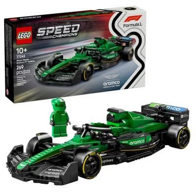 LEGO Speed Champions Aston Martin Aramco F1 Amr24 Race Car Building Toy 77245 (269 ct)
