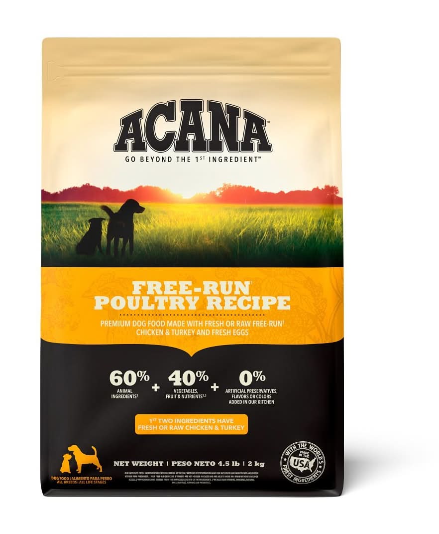 ACANA · Free-run poultry alimento seco para perros, pollo-pavo, Todas las Etapas (2 kg)