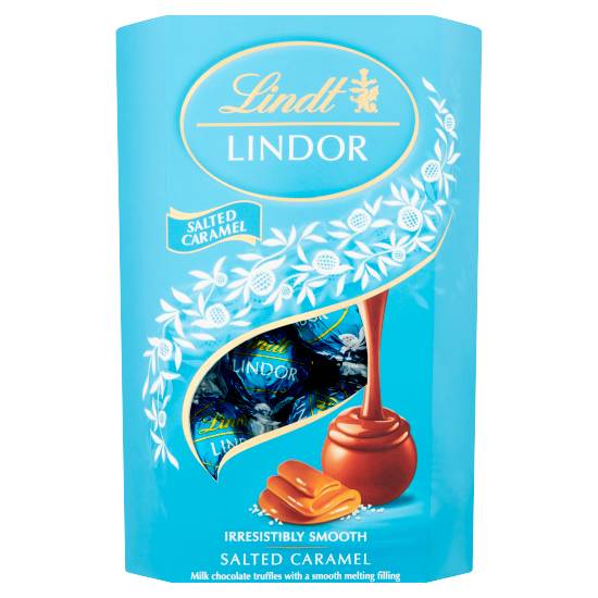 Lindt Lindor Salted Caramel Chocolate Truffles Box