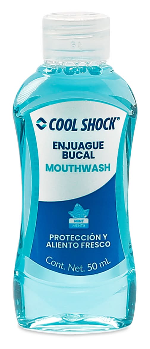 Cool Shock · Enjuague bucal antibacterial, menta (50 ml)