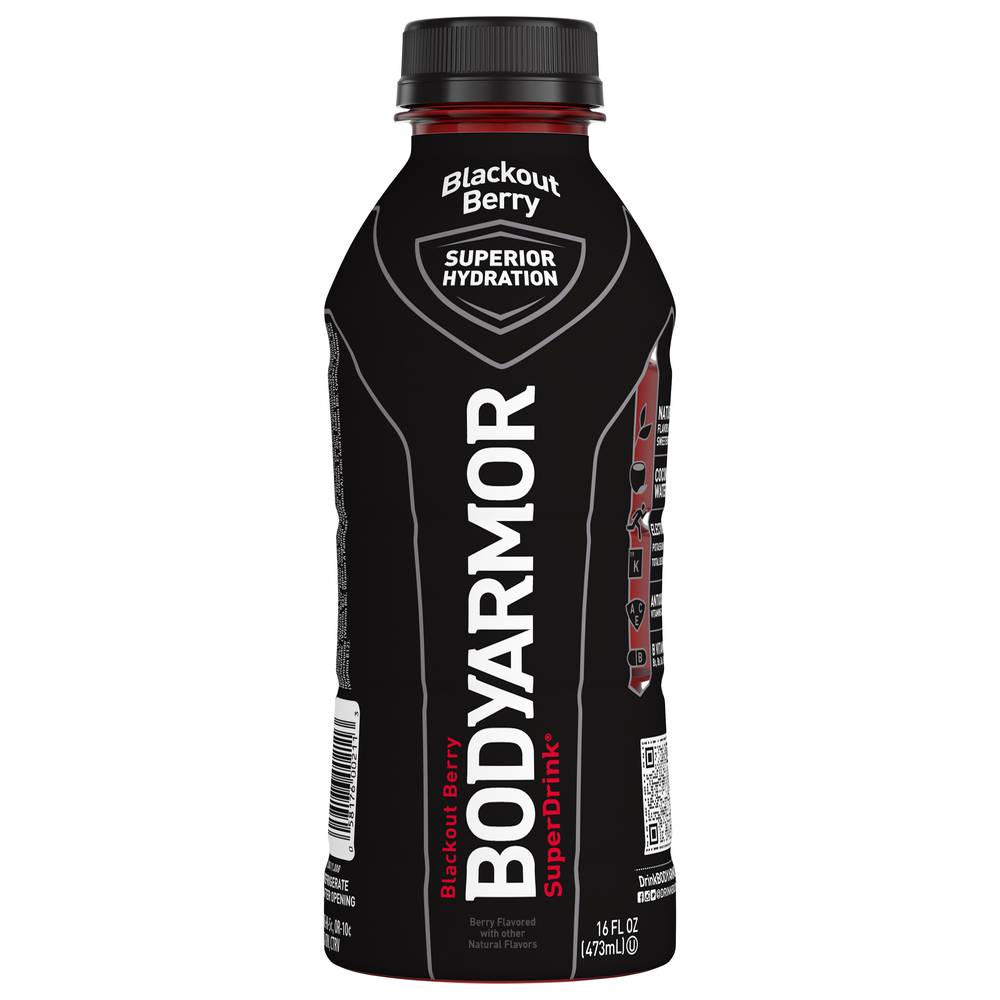 BODYARMOR Super Drink, Blackout Berry (12 x 16 fl oz)