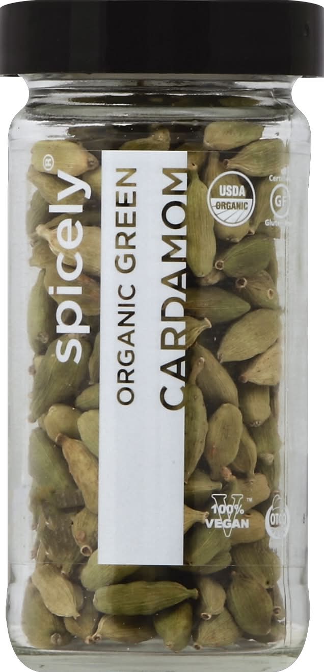 Spicely Organic Gluten-Free Vegan Green Cardamom (1.2 oz)