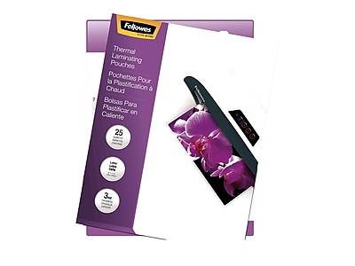 Fellowes ImageLast Thermal Laminating Pouches, Letter Size, 3 Mil, 25/Pack (5200501)