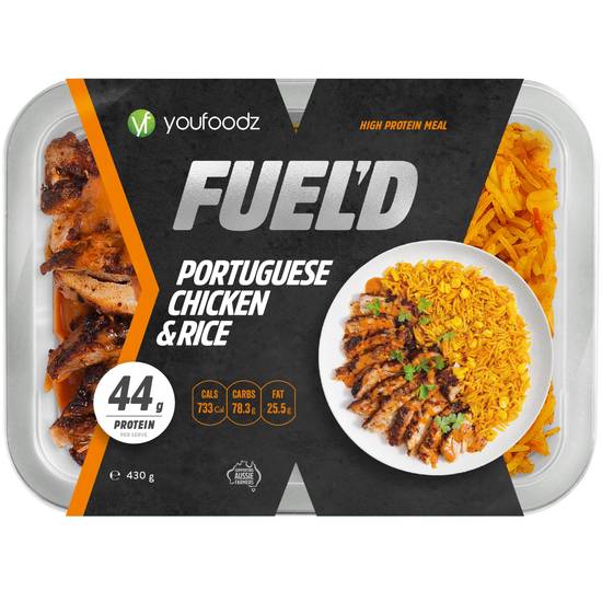 Youfoodz Fuel'd Portuguese Chicken & Rice 430g