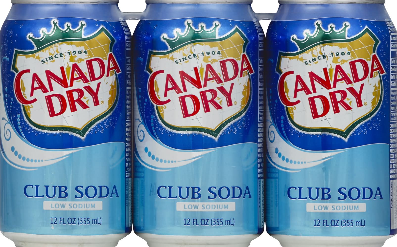 Canada Dry Club Soda (6 x 12 fl oz)