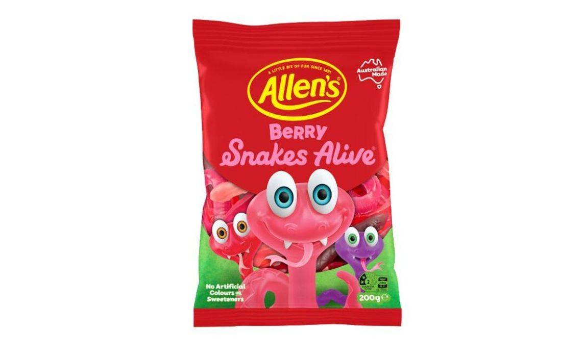 Allen's Berry Snakes Alive 200g