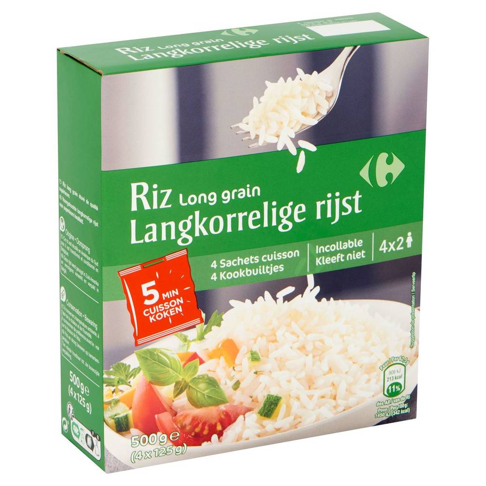 Carrefour Riz Long Grain 5 Minutes 4 x 125 g