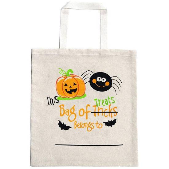 This Bag of Treats Belongs To Cotton Tote Treat Bag, 14in x 16in