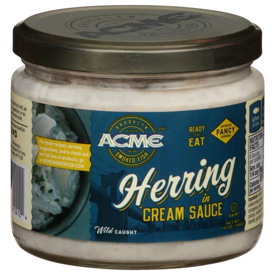 Acme Smoked Fish Herring in Cream Sauce (12 oz)