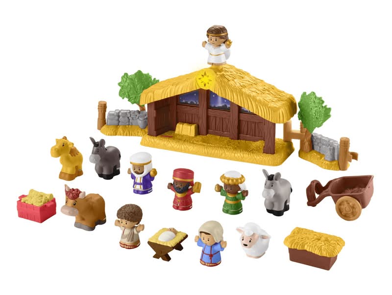 Little People · Set de nacimiento navideño (18 un)