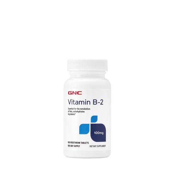 GNC Vitamin B-2 100 Vegetarian Tablets (100 ct)