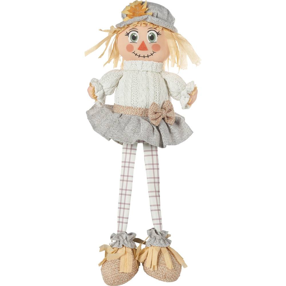 Fall Fest Fabric Girl Scarecrow, 22 in