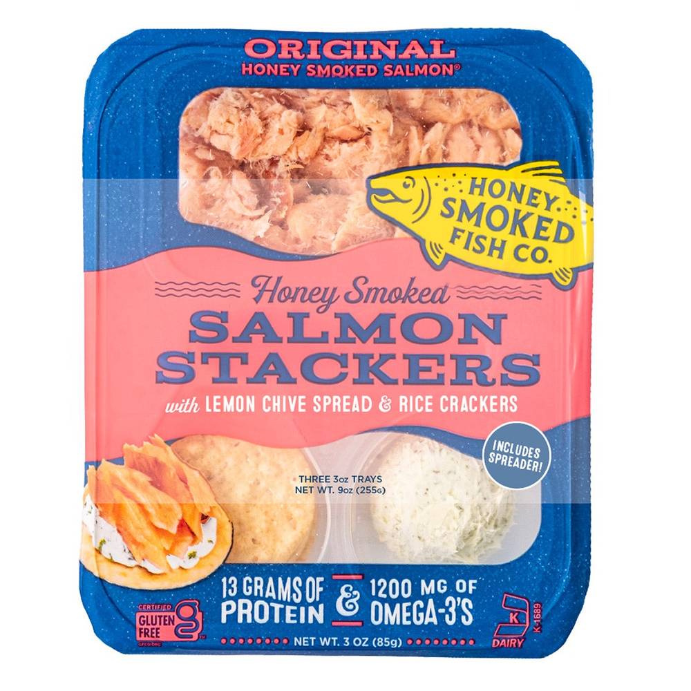 Honey Smoked Fish Co. Gluten Free Salmon Stackers (3 oz)