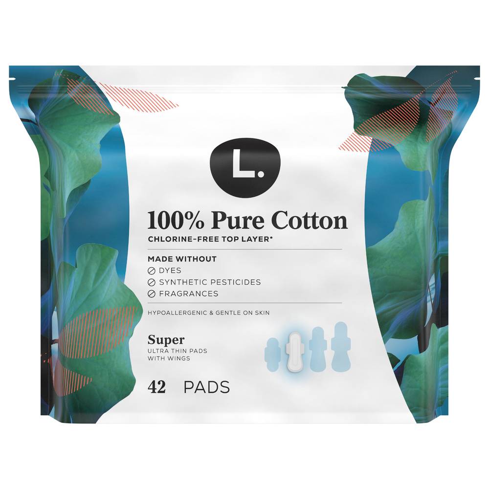 L. Organic Cotton Ultra Thin Pads (42 ct)