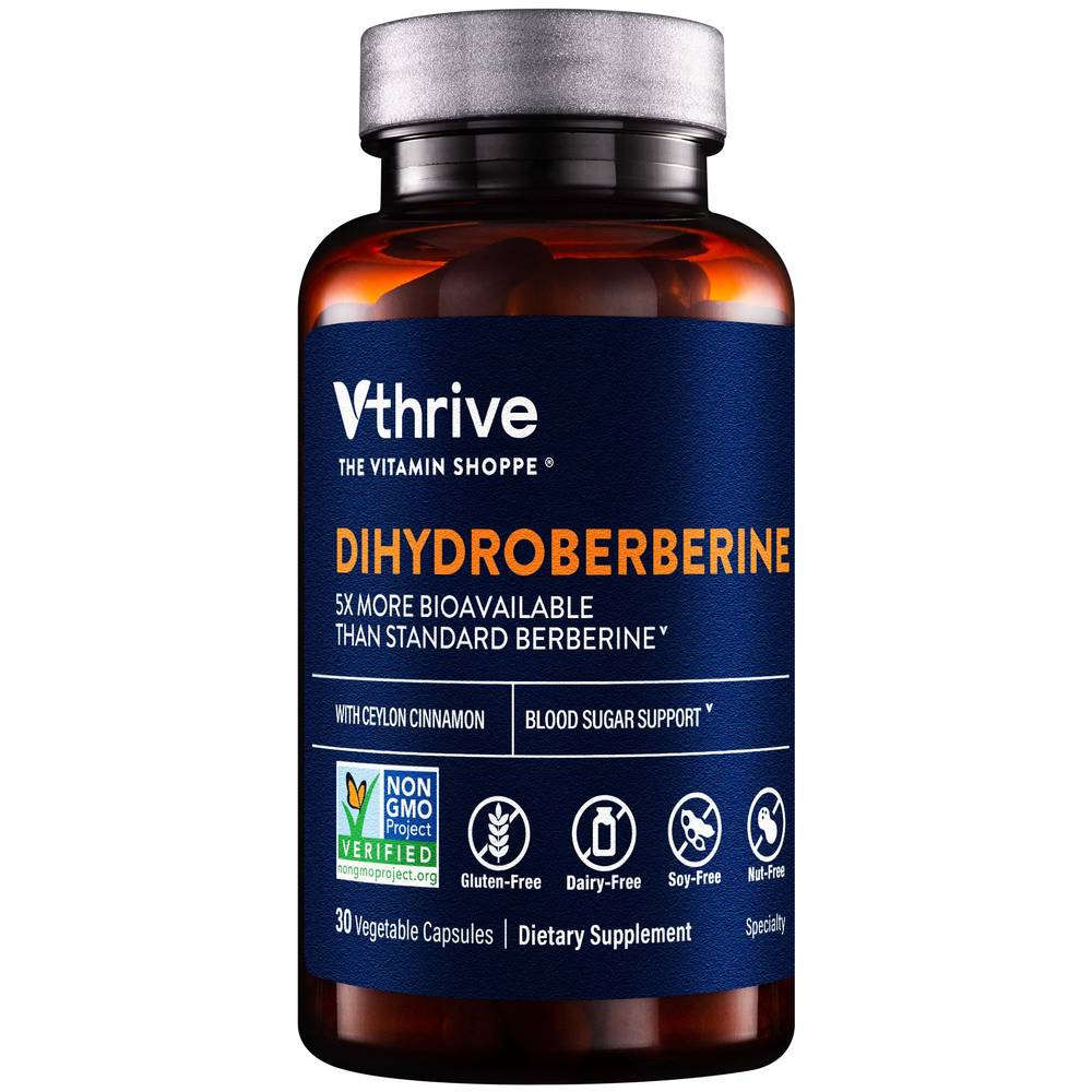 Vthrive Dihydroberberine Blood Sugar Support Dietary Supplements Capsules (30 ct)