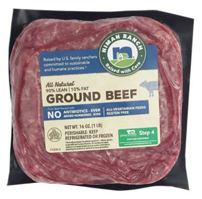 Niman Ranch Ground Beef 90% Lean - 16 Oz