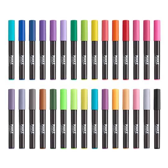 30 Color Fabric Ink Marker Set By Make Market