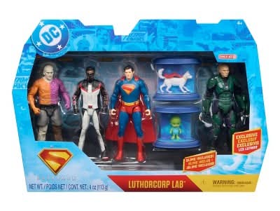 Luthorcorp Lab Superman Trgx Action Figure Set 4+ Years, 6 in (6 ct)