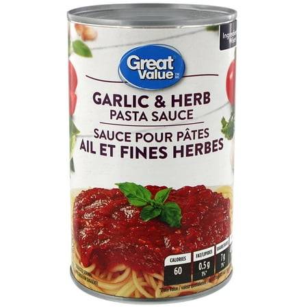 Great Value Garlic & Herb Pasta Sauce (680 ml)