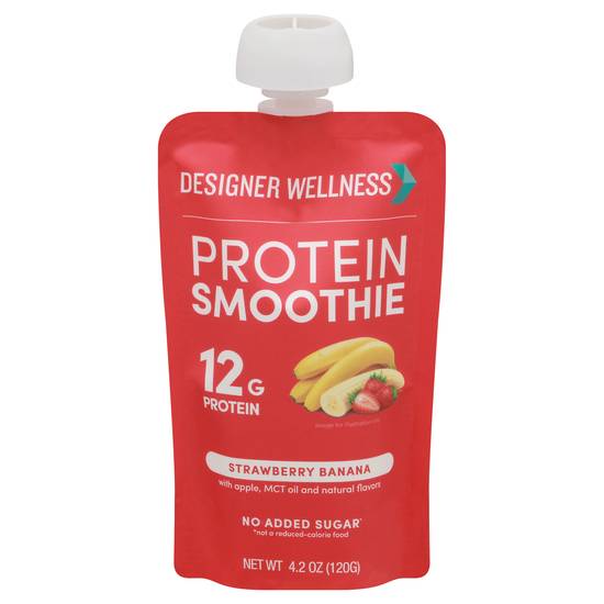 Designer Wellness Strawberry Banana Protein Smoothie