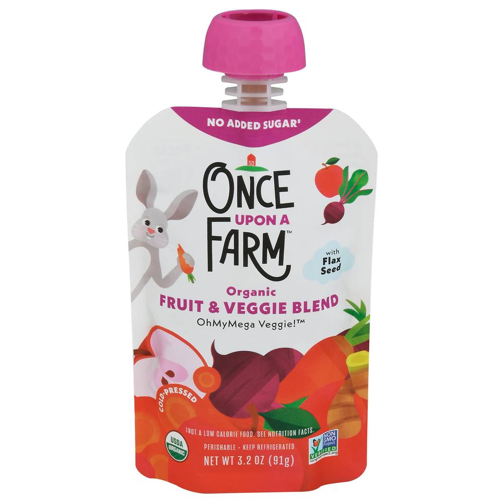 Once Upon a Farm Cold-Pressed Fruit & Veggie Blend (3.2 oz)