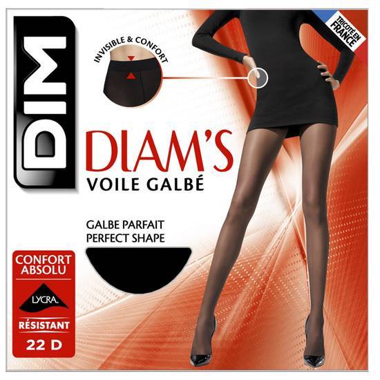 Dim - Diam's collant voile galbé confort absolu (female/22d/noir)