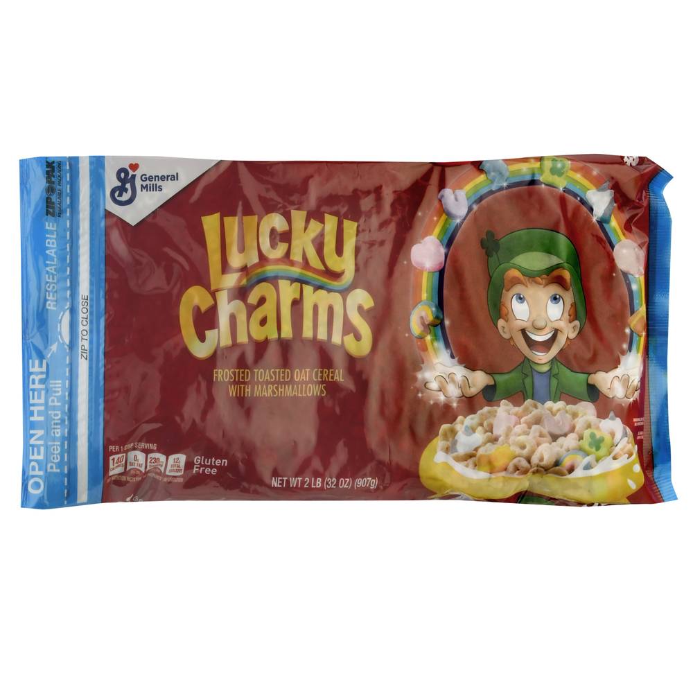 Lucky Charms Frosted Toasted Oat Cereal With Marshmallows (2 lbs)