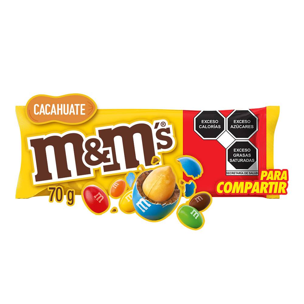 M&M's · Chocolate confitado con cacahuate (70 g)