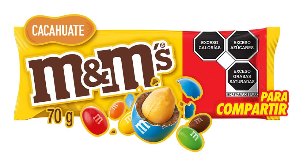 M&M's · Chocolate confitado con cacahuate (70 g)
