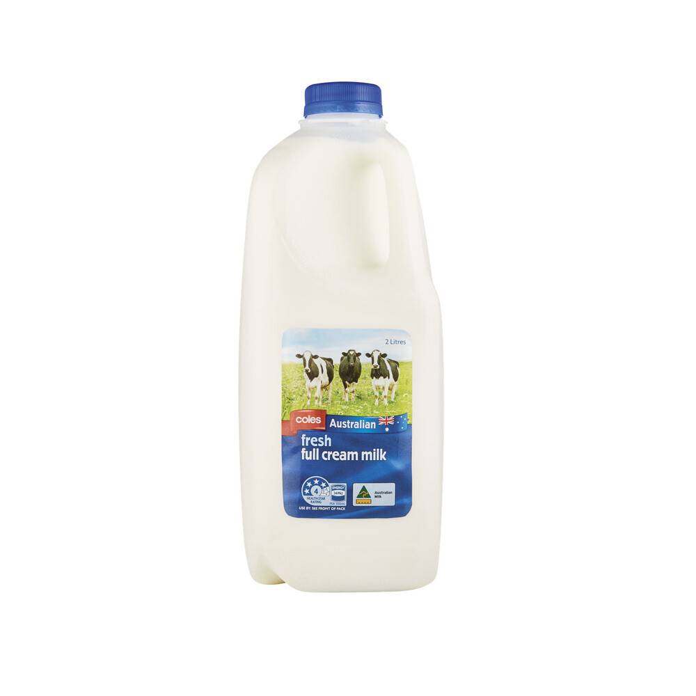 Coles Fresh Full Cream Milk
