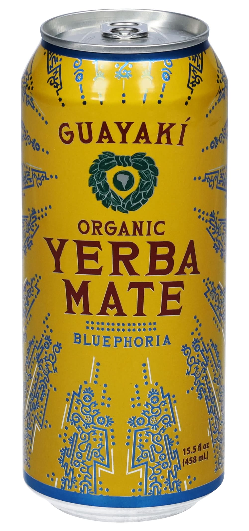Guayaki Organic Yerba Mate Energy Drink, Bluephoria (15.5 fl oz)
