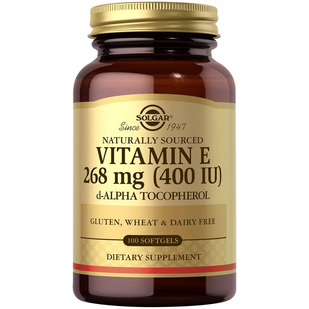 Natural Vitamin E - 400 Iu (100 Softgels)