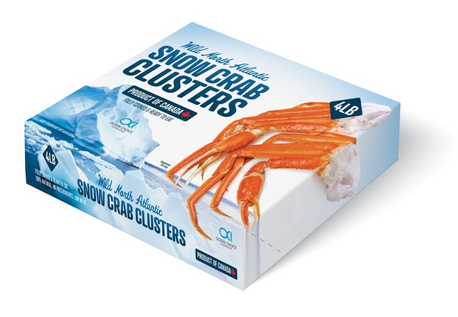 Ocean Choice International Wild North Atlantic Cooked Snow Crab Clusters (4 lbs)