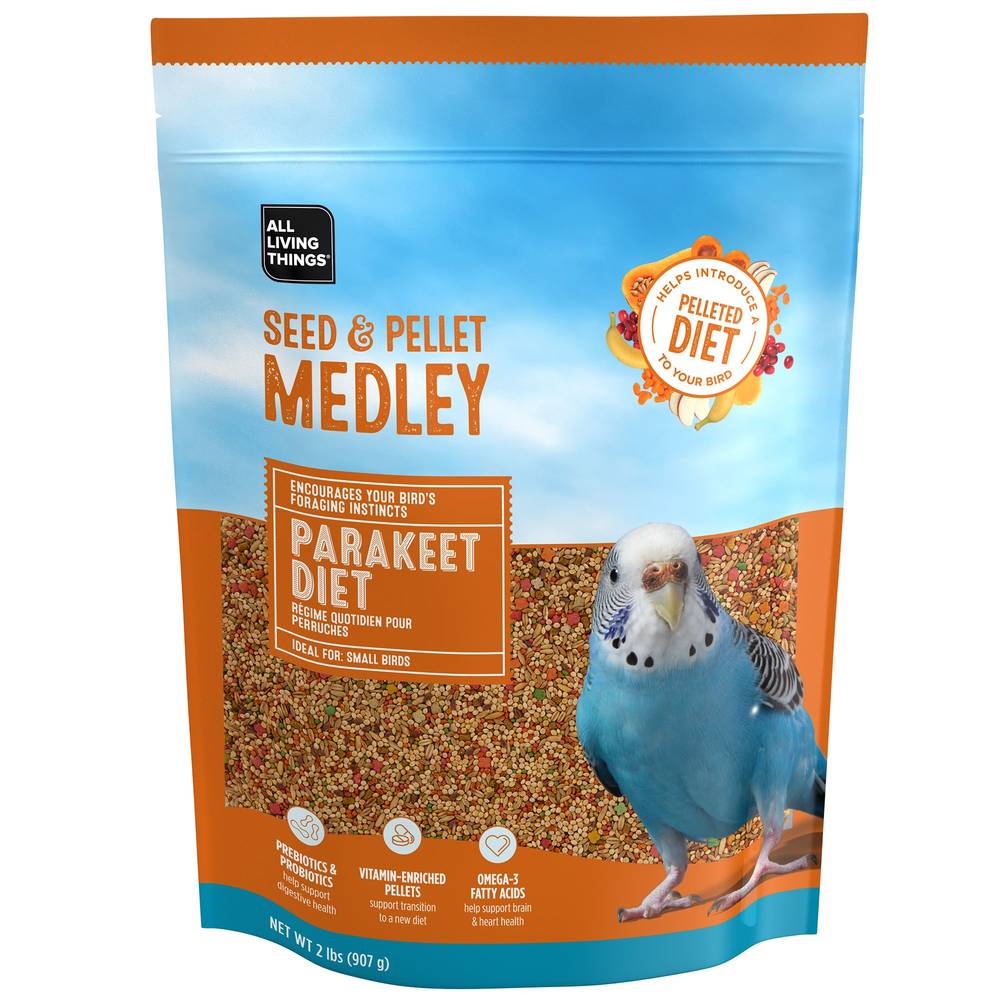 All Living Things Seed & Pellet Medley Parakeet Diet