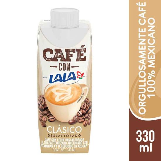Lala café clásico deslactosado (cartón 330 ml)