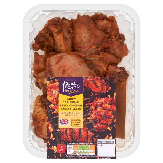 Sainsbury's Caribbean Style British Chicken Thigh Fillets, Taste the Difference 400g