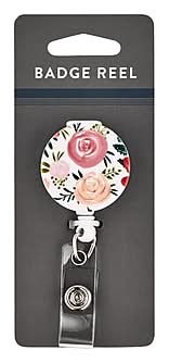 Èccolo Floral Clip On Badge Reels, Multicolored (ST708A)