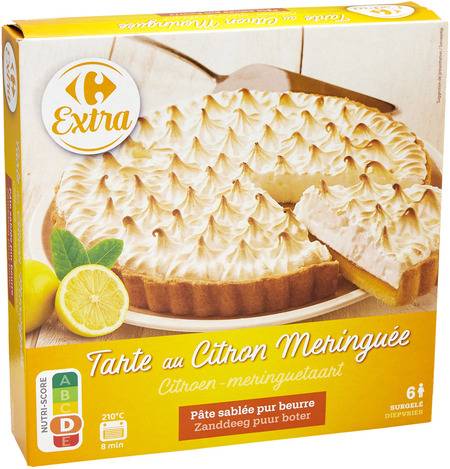 Tarte citron meringuée CARREFOUR - la boite de 500g