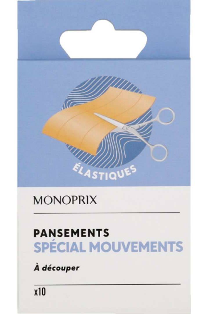 Monoprix - Pansements à découper élastiques spécial mouvements (10)