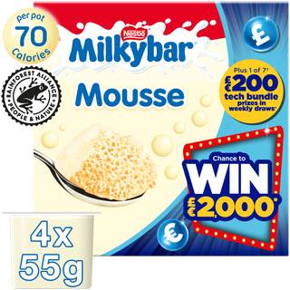 Milkybar White Chocolate Mousse 4X55G