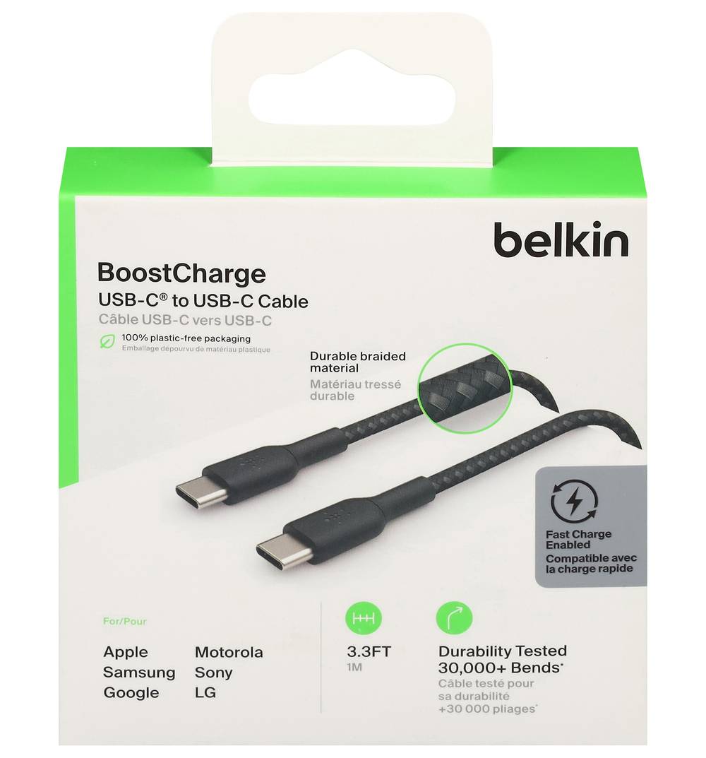 Belkin Usb-C To Usb-C 3.3 Feet Cable (50 g)
