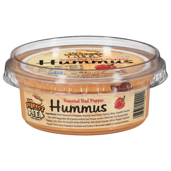 The Perfect Pita Hummus Roasted Red Pepper (8 oz)