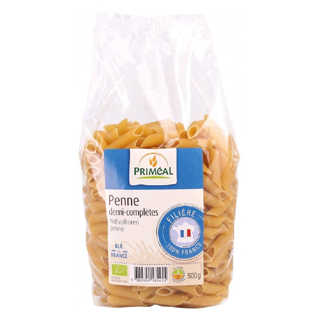 Priméal - Penne demi complètes (500g)