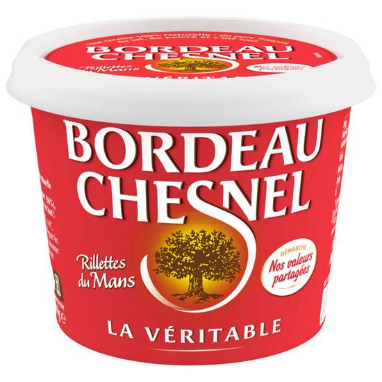 La véritable rillette du mans pur porc Bordeau Chesnel 110 g