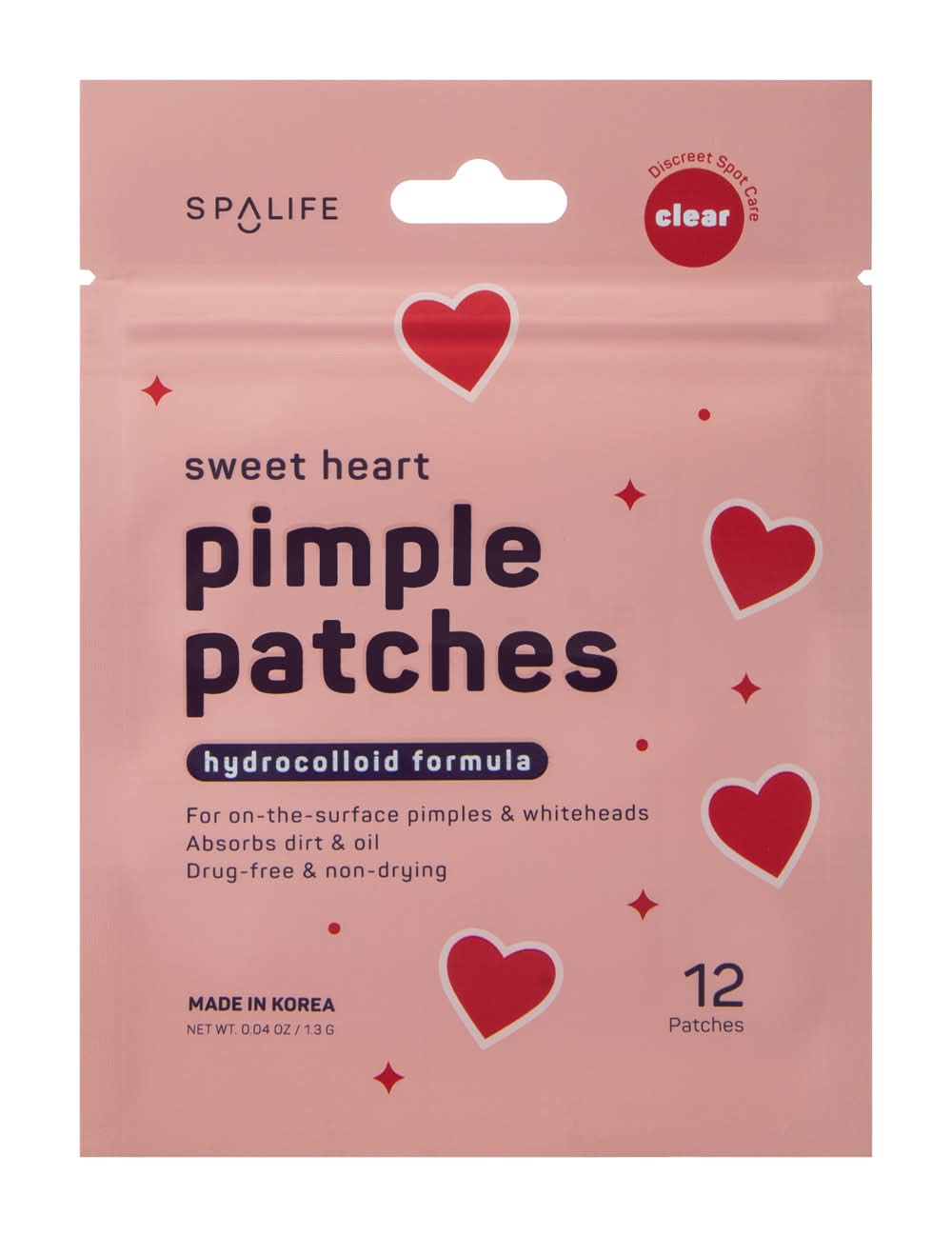 Spalife Sweet Heart Pimple Patches 12-Pack Sweet Heart