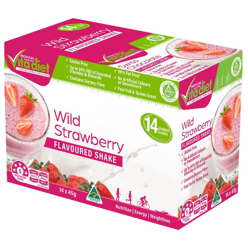 VITA DIET Strawberry Shakes 14sach