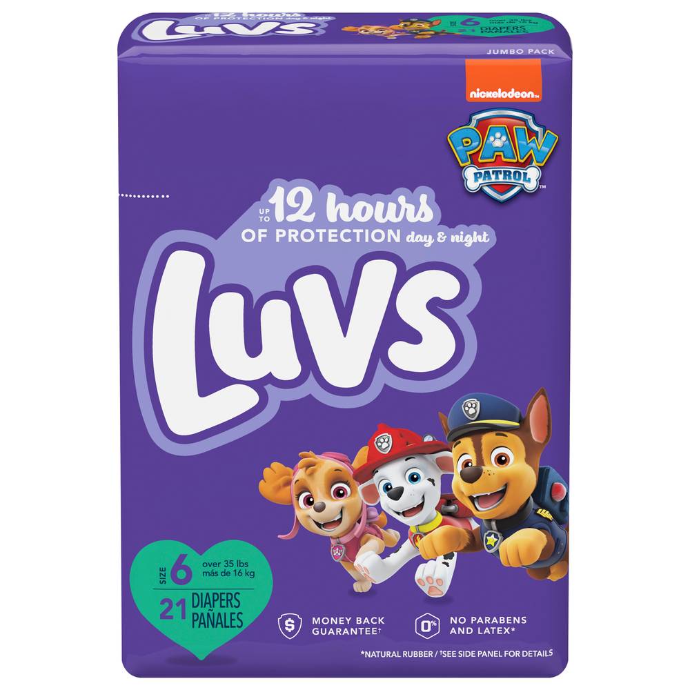 Luvs Paw Patrol Diapers, Size 6 (21 ct)