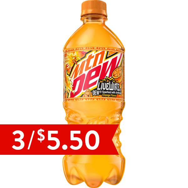 Mtn Dew Live Wire 20oz